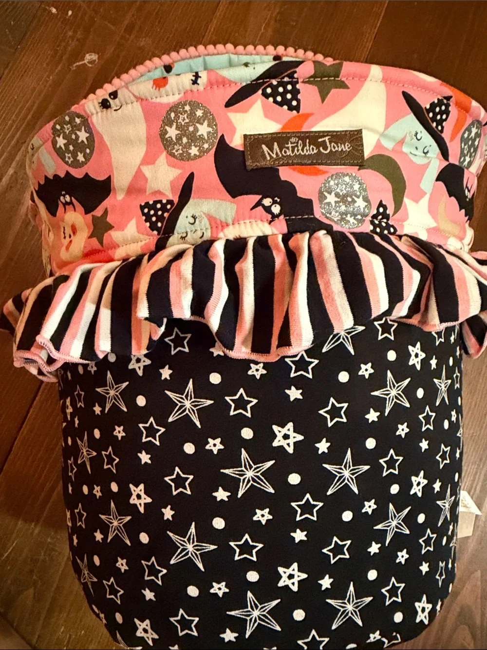 NWOT MATILDA JANE REVERSIBLE HALLOWEEN TRICK-or-TREAT BASKET